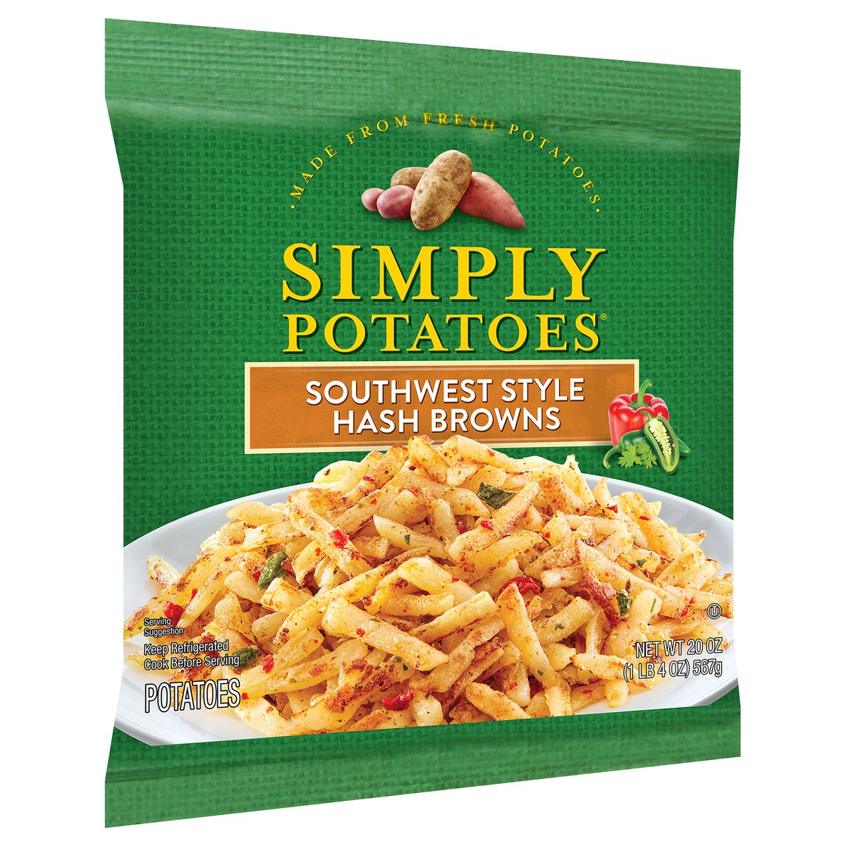 slide 8 of 11, Simply Potatoes Hash Browns Southwest - 20 Oz, 20 oz