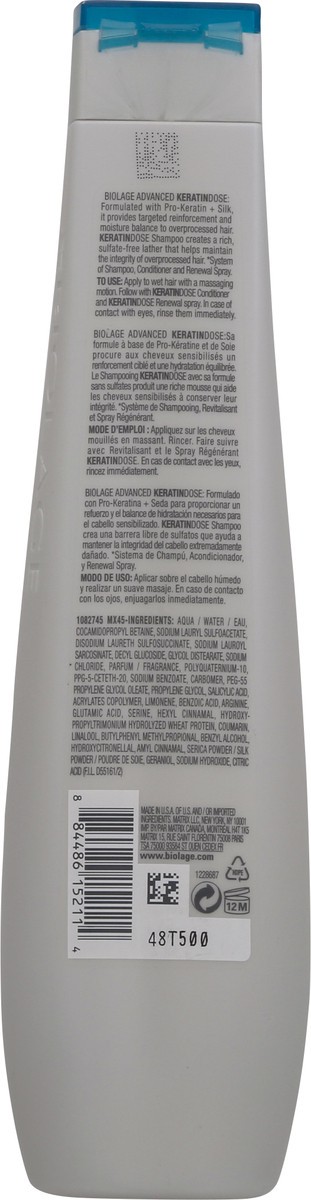 slide 8 of 9, Biolage Advanced Keratindose Shampoo 13.5 fl oz, 13.5 fl oz