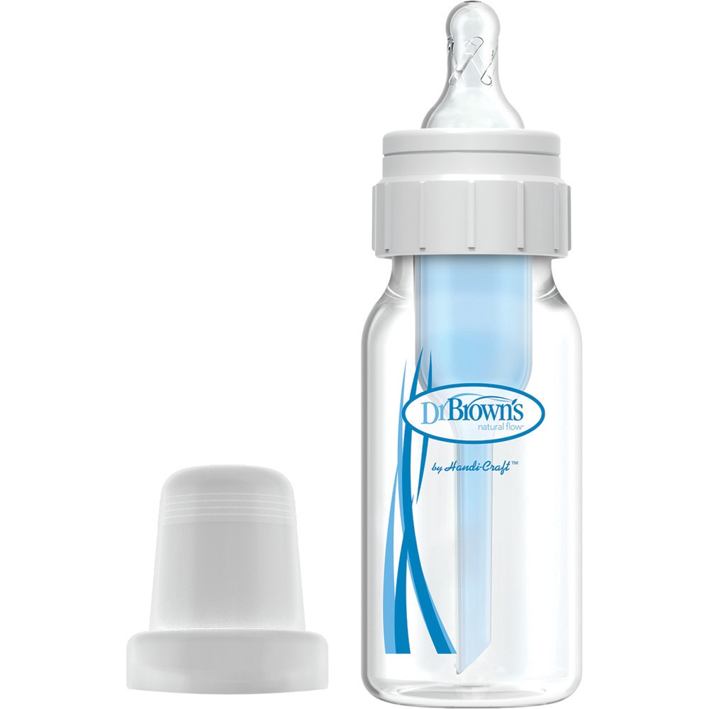 slide 4 of 8, Dr. Brown's Natural Flow Anti-Colic Baby Bottle - Blue - 4oz/3pk, 3 ct; 4 oz