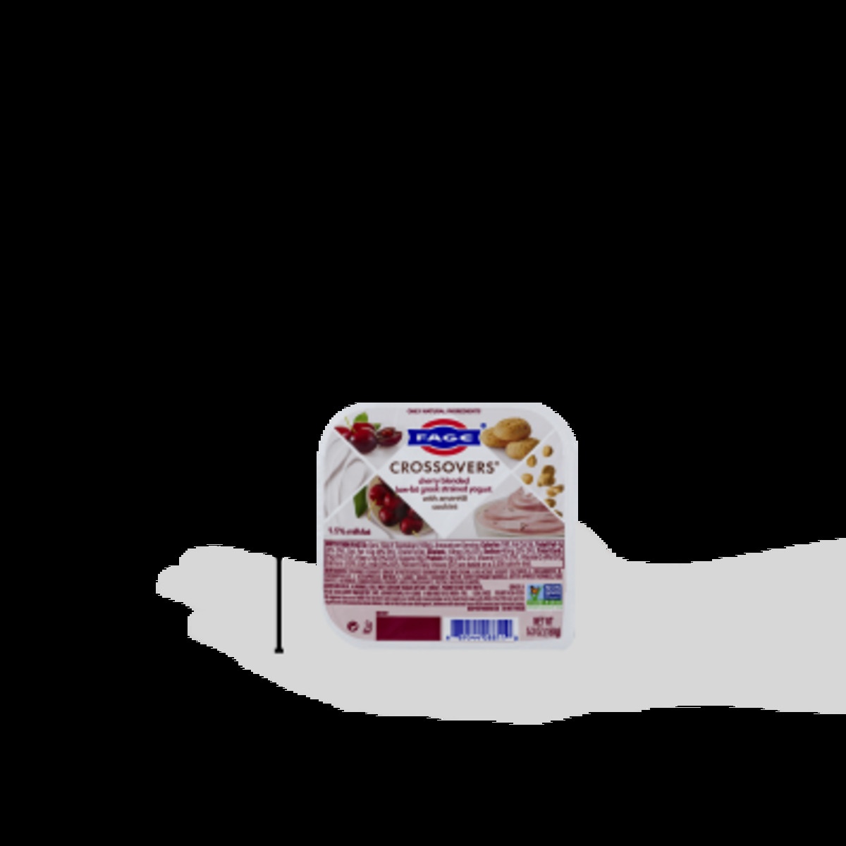 slide 7 of 11, Fage Crossovers Cherry Blended Low-Fat Greek Strained Yogurt With Amaretti Cookies, 5.3 oz