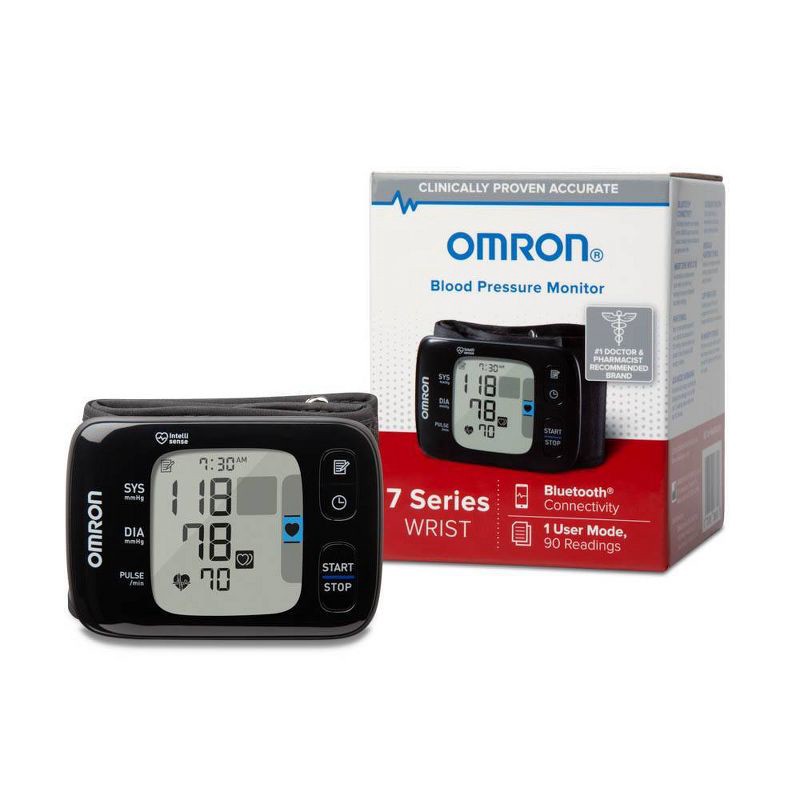 slide 5 of 5, Omron Digital Wrist Blood Pressure Monitor - 7 Series, 1 ct