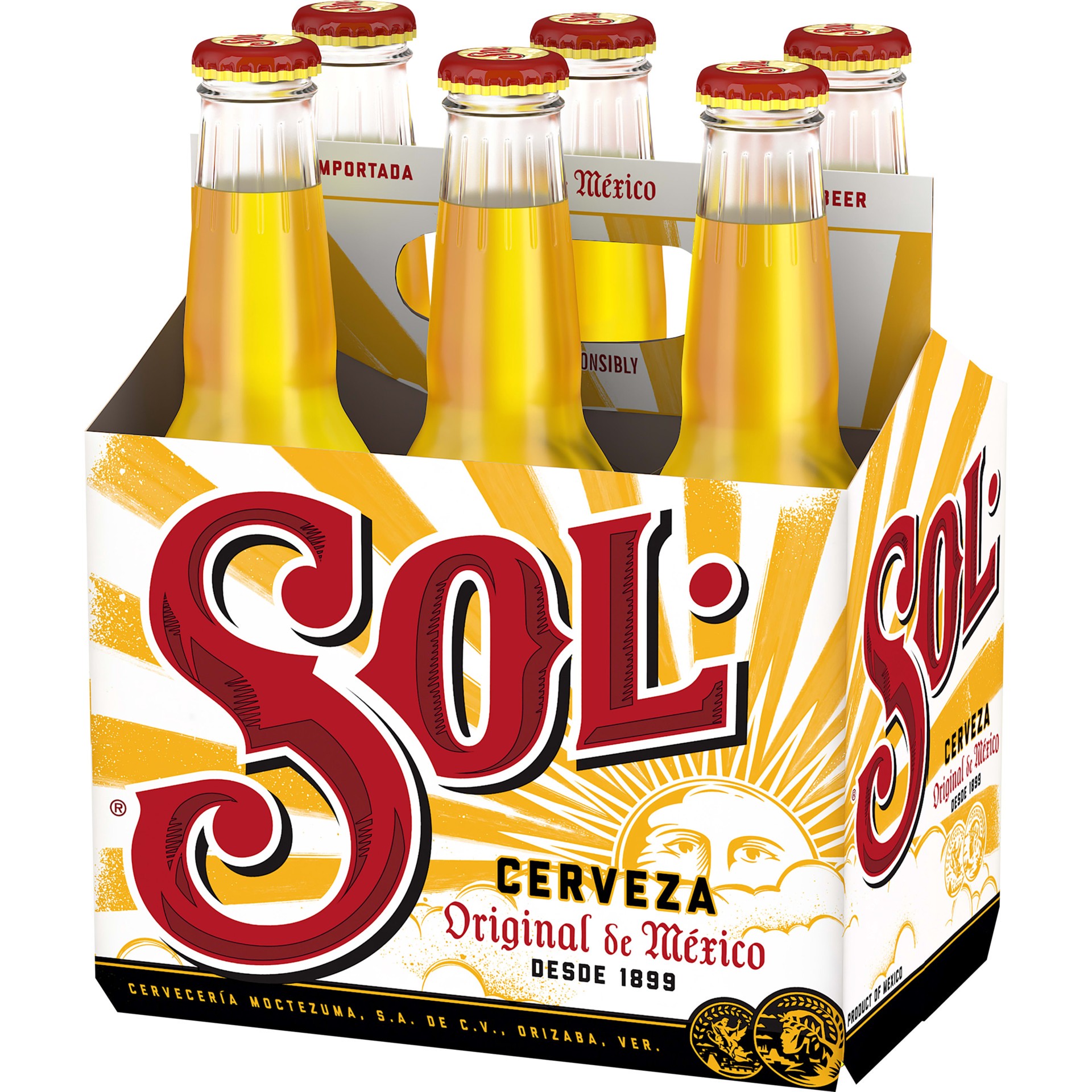 slide 3 of 5, Sol Beer, 6 ct; 12 oz