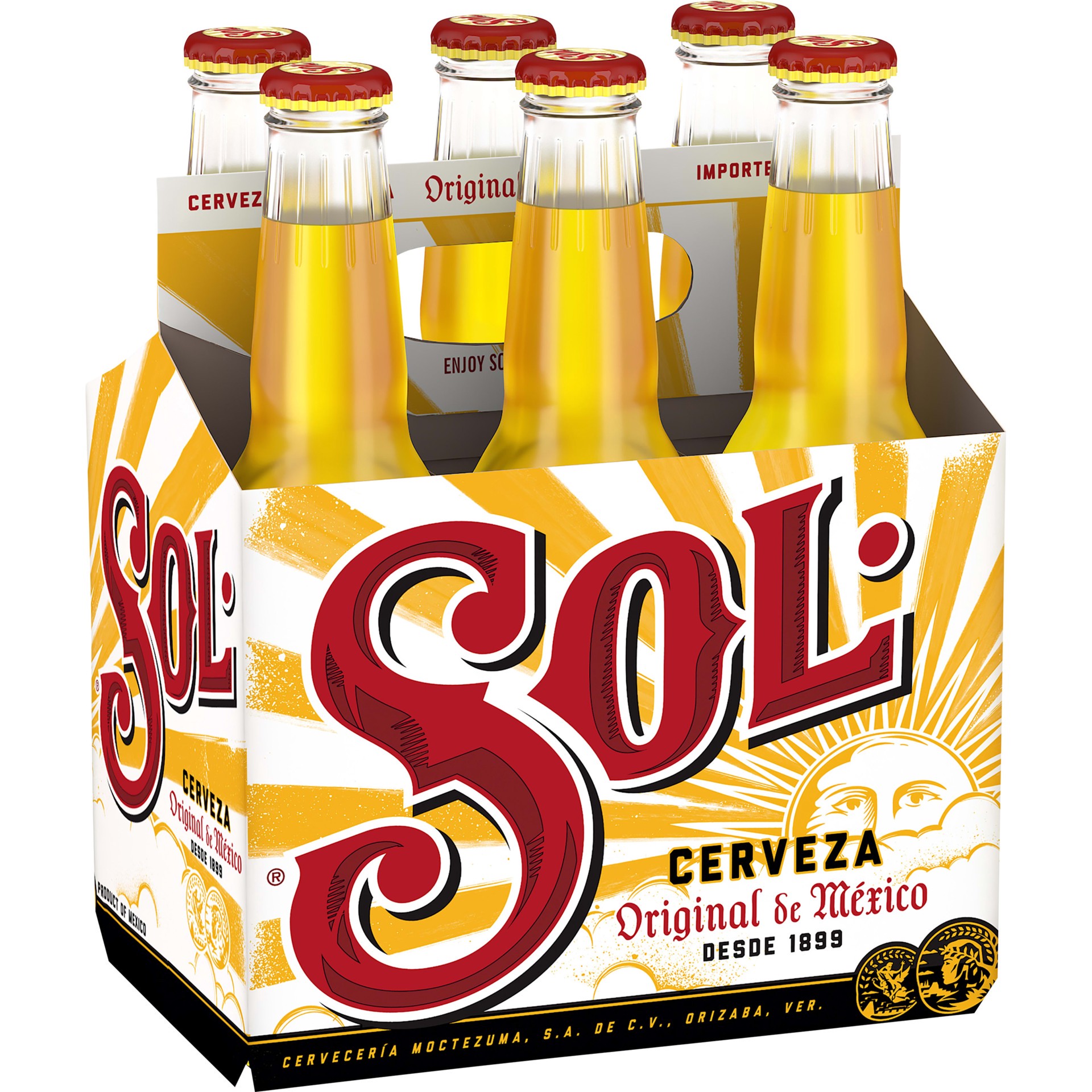 slide 2 of 5, Sol Beer, 6 ct; 12 oz