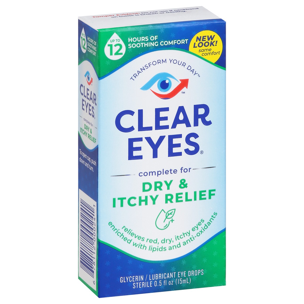 slide 6 of 9, Clear Eyes Dry & Itchy Eye Relief Eye Drops, 0.5 fl oz, 0.50 fl oz