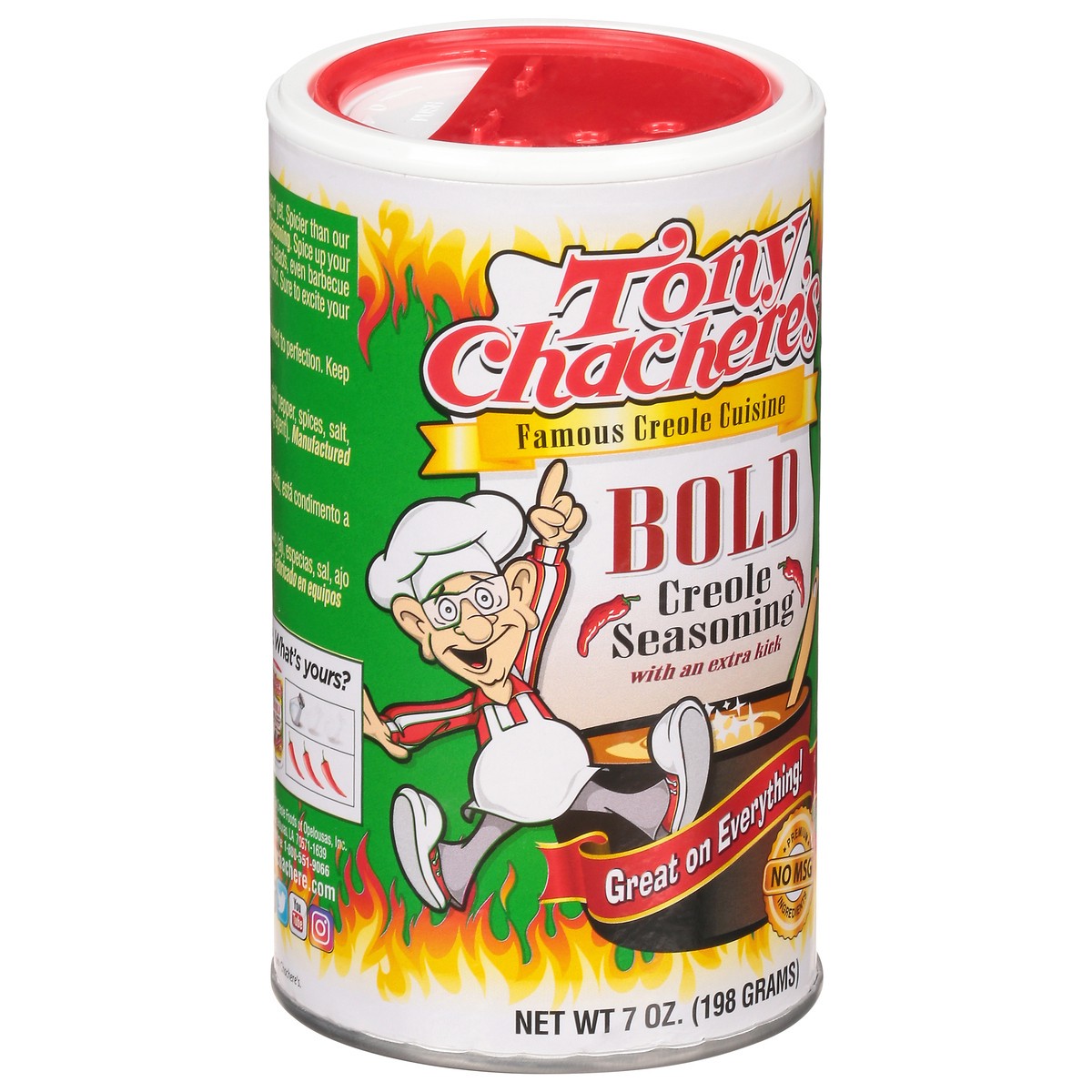 slide 3 of 13, Tony Chachere's Bold Creole Seasoning With An Extra Kick, 7 oz