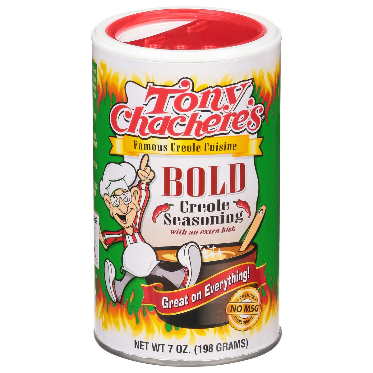 slide 1 of 13, Tony Chachere's Bold Creole Seasoning With An Extra Kick, 7 oz