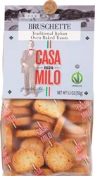 Casa Milo Bruschette, Traditional Italian, Oven Baked Toasts