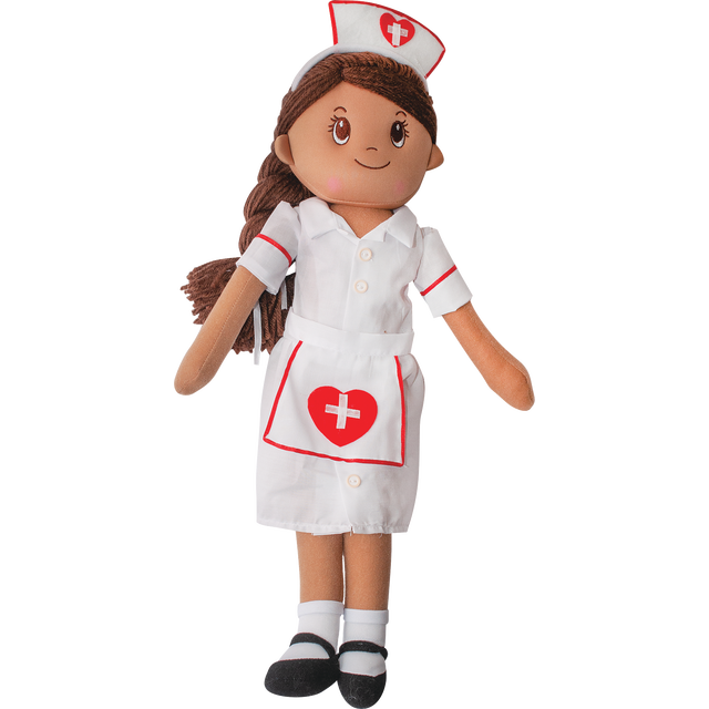 slide 1 of 1, Nurse Rag Doll, 1 ct