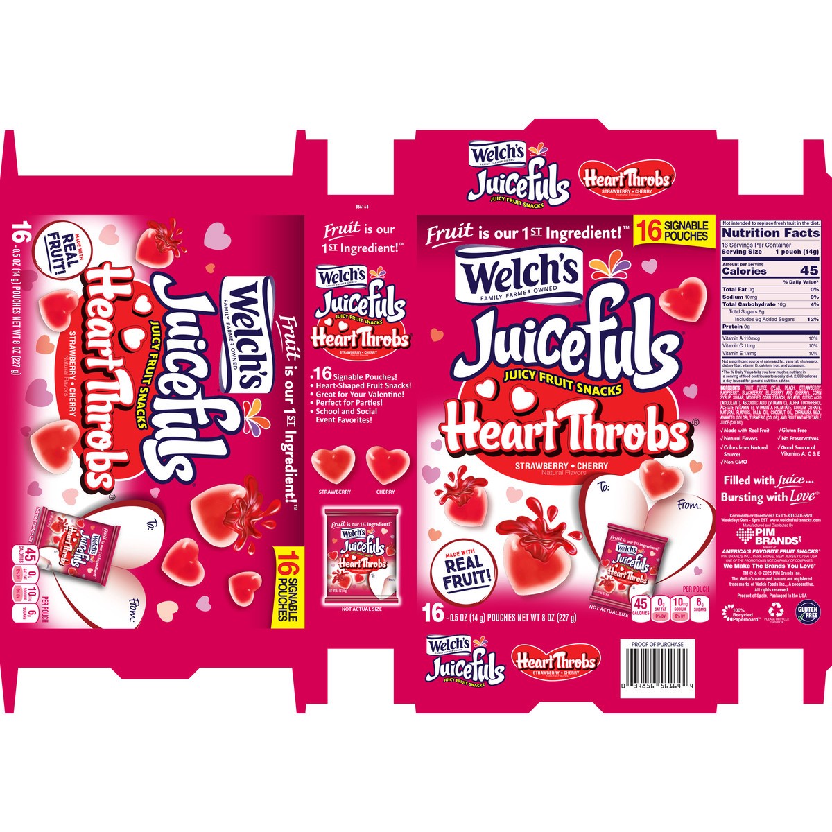 slide 2 of 7, Juicefuls Heart Throbs 16ct Box,