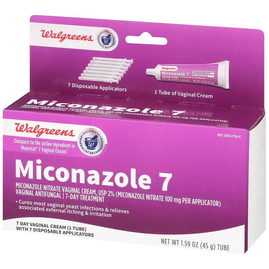 slide 3 of 5, Walgreens Miconazole 7-Day Vaginal Antifunal Treatment, 1 ct