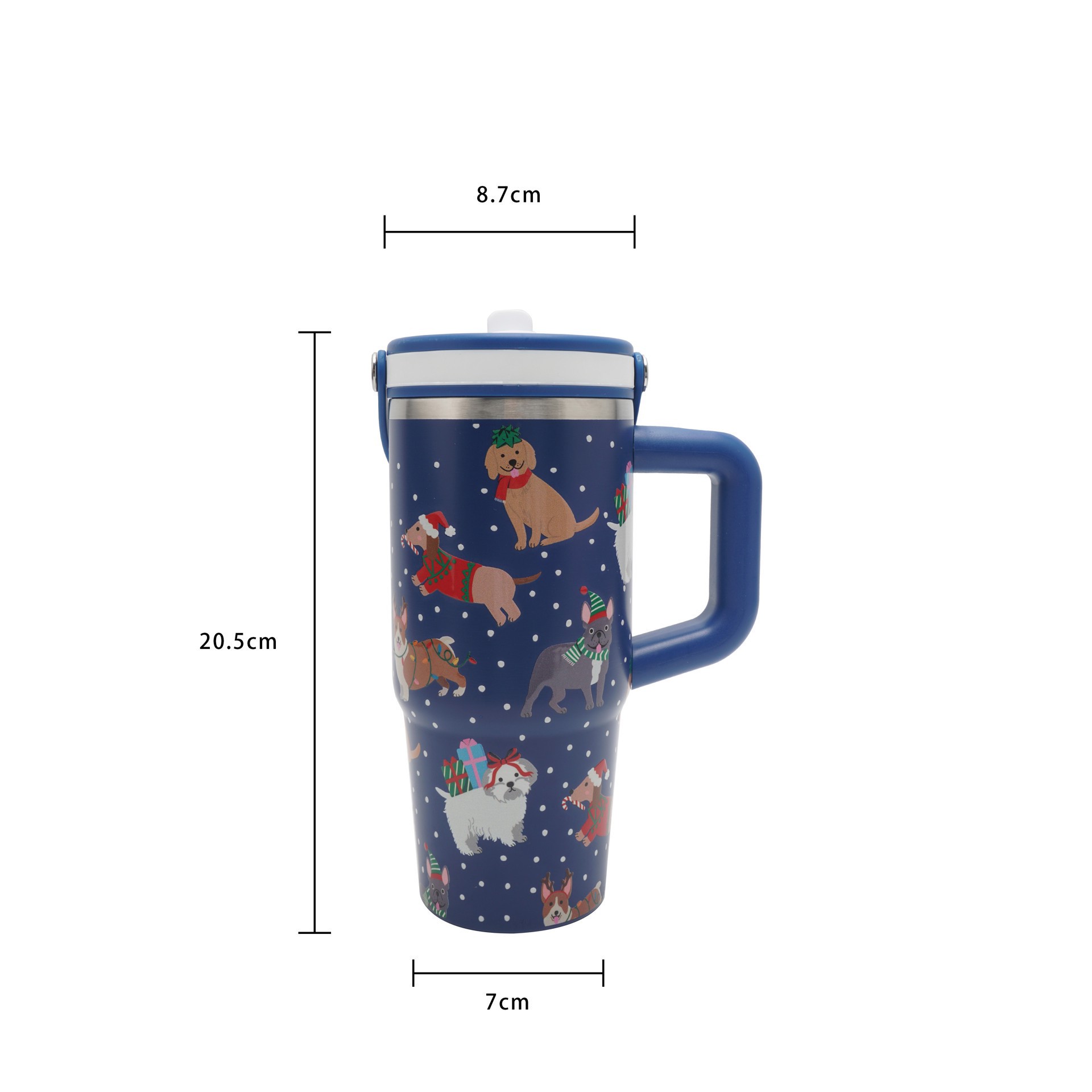 slide 3 of 5, 20oz. Christmas Stainless Steel Insulated Tumbler By Ashland, 20 oz