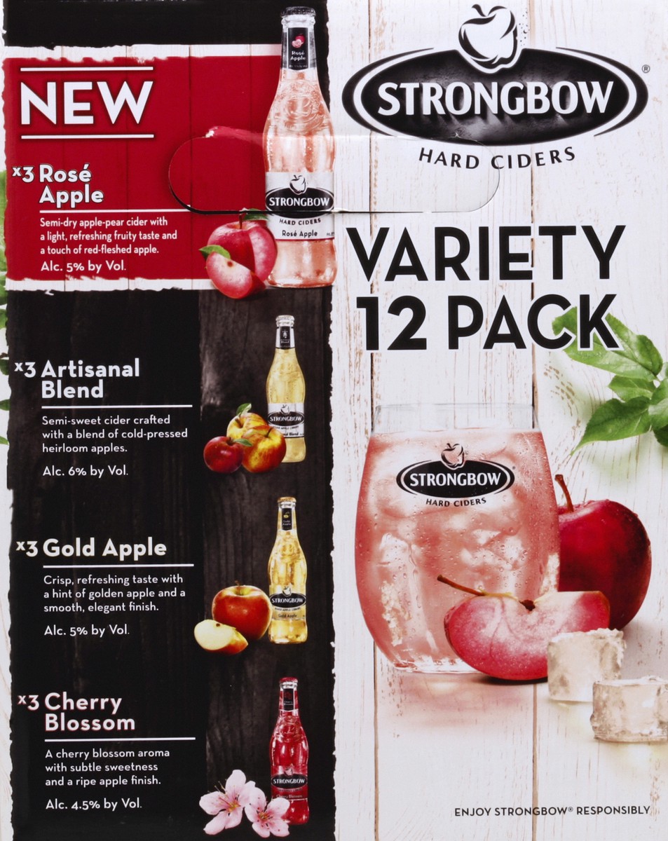 slide 5 of 6, Strongbow Hard Apple Cider Variety Pack, 12 ct; 12 oz