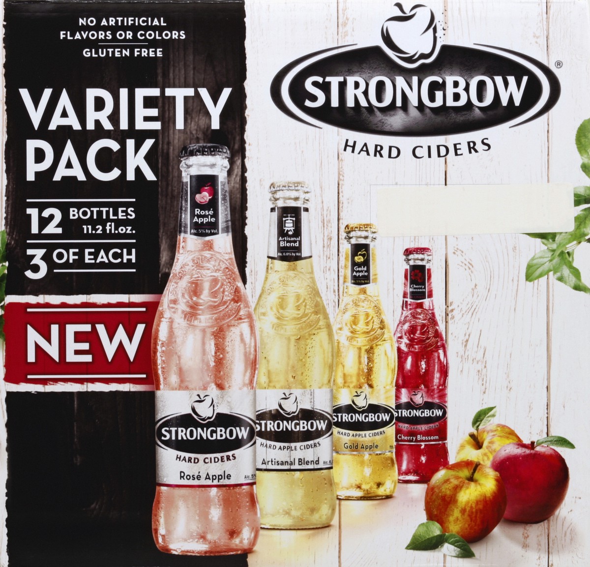 slide 4 of 6, Strongbow Hard Apple Cider Variety Pack, 12 ct; 12 oz