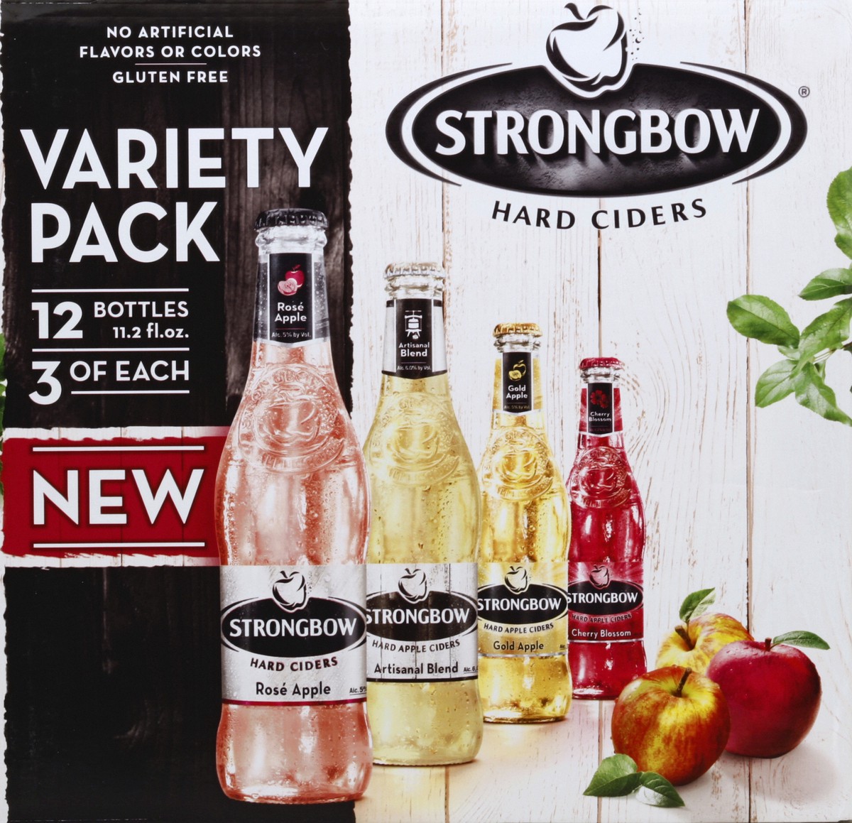 slide 6 of 6, Strongbow Hard Apple Cider Variety Pack, 12 ct; 12 oz