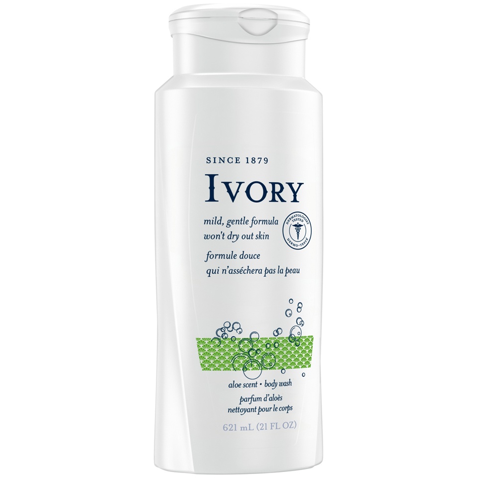 slide 2 of 3, Ivory Clean Aloe Scent Body Wash, 21 oz