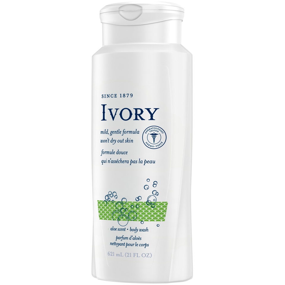 slide 3 of 3, Ivory Clean Aloe Scent Body Wash, 21 oz