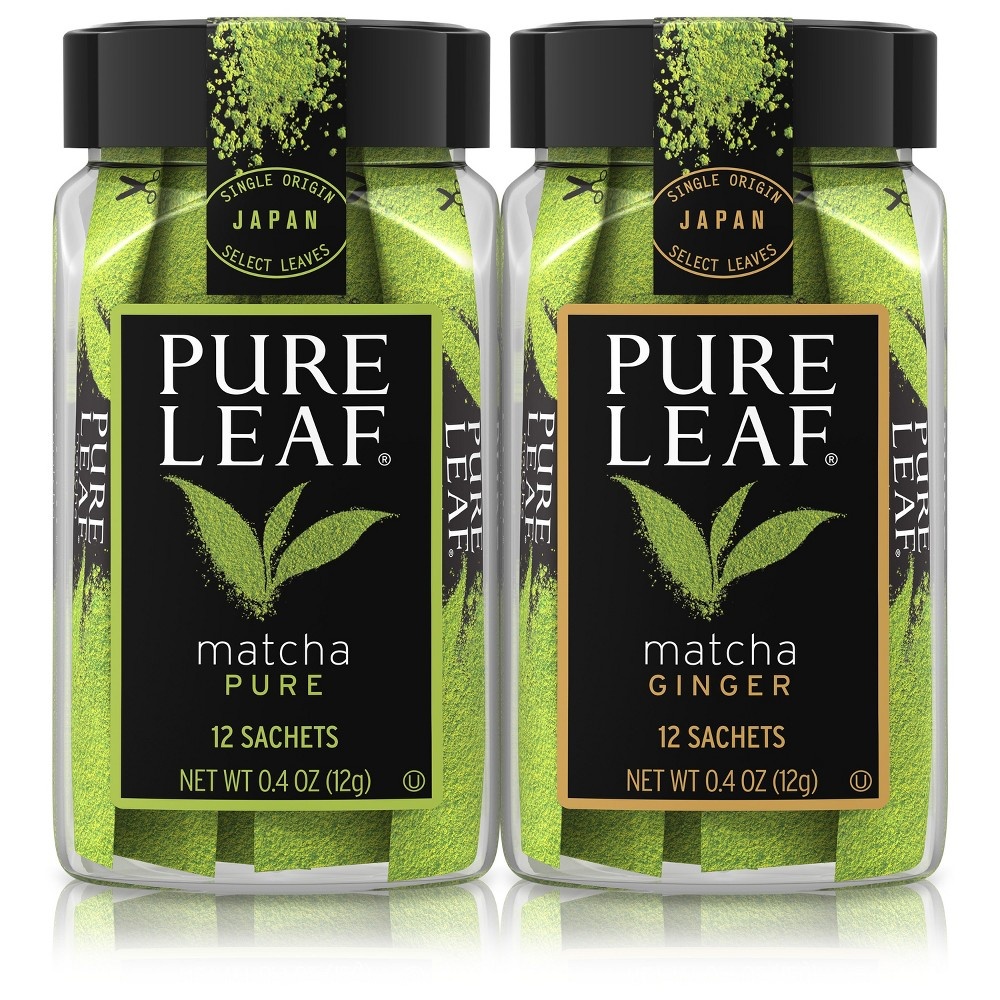 slide 6 of 10, Pure Leaf Matcha with Ginger Sachets, 12 ct