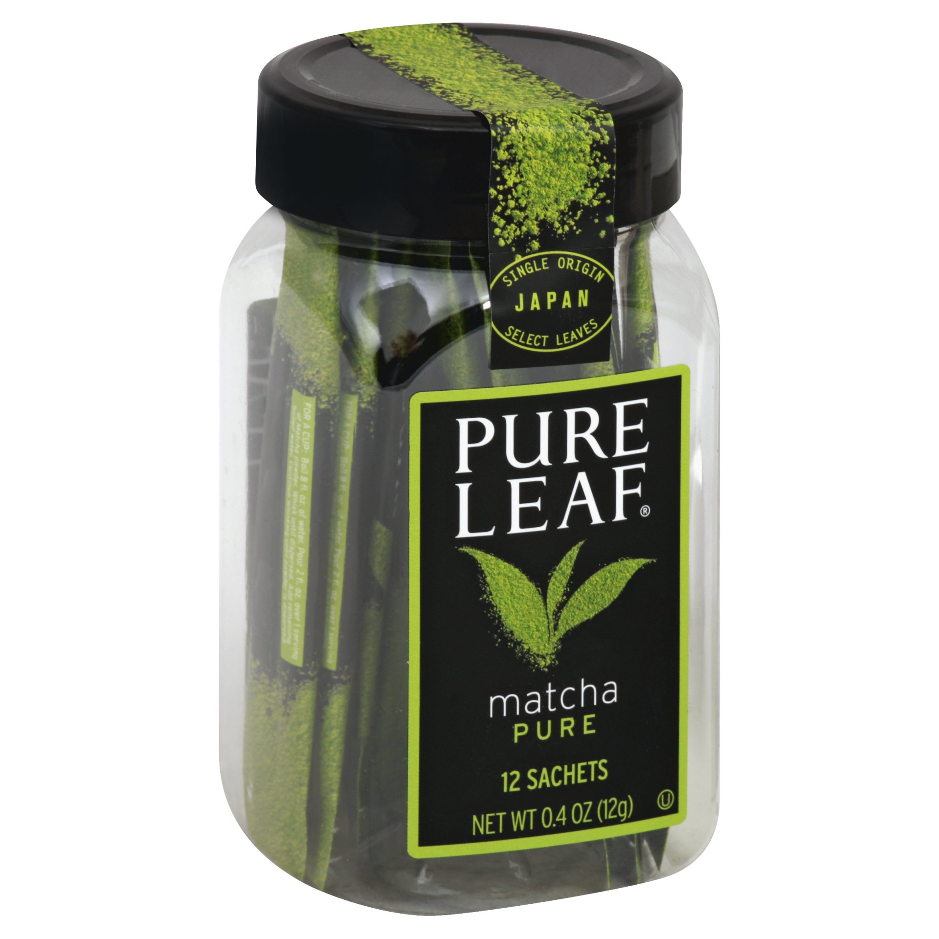 slide 1 of 10, Pure Leaf Matcha with Ginger Sachets, 12 ct