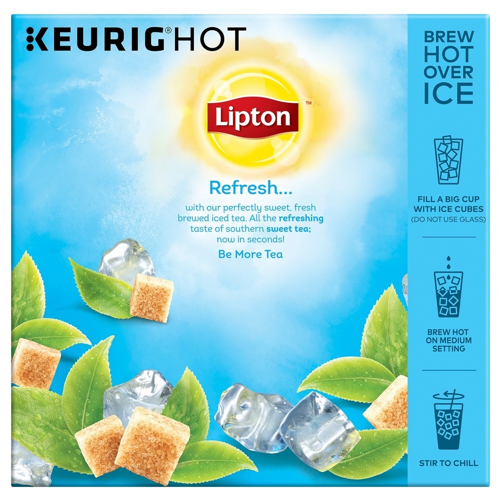 slide 5 of 6, Lipton Refresh Iced Sweet Tea K Cups, 16 ct