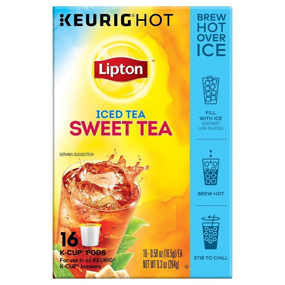 slide 6 of 6, Lipton Refresh Iced Sweet Tea K Cups, 16 ct