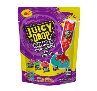 slide 1 of 1, Juicy Drop Assorted Gummies, 7.4 oz