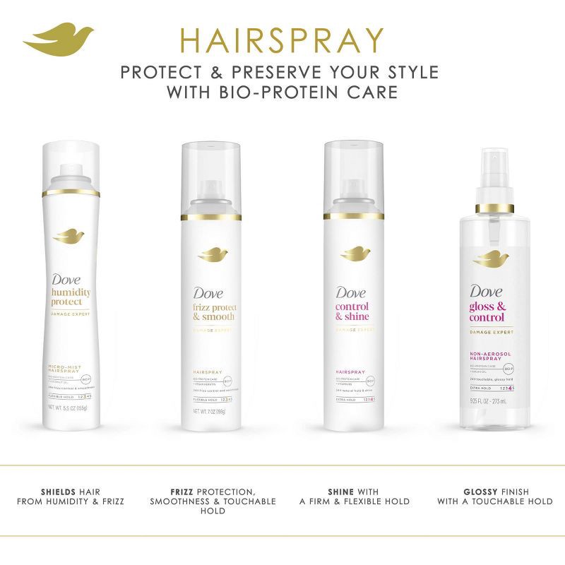 slide 7 of 14, Dove Beauty Style + Care Extra Hold Hairspray - 9.25 fl oz, 9.25 fl oz