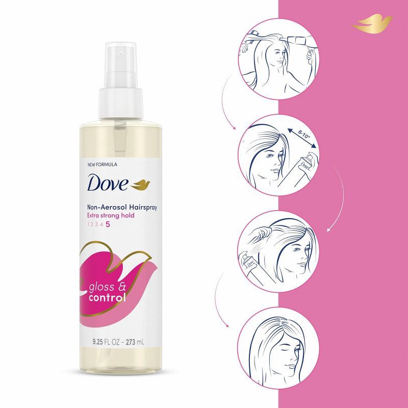 slide 8 of 8, Dove Beauty Style + Care Extra Hold Hairspray - 9.25 fl oz, 9.25 fl oz