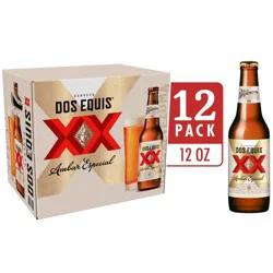 Dos Equis Ambar Mexican Lager Beer - 12pk/12 fl oz Bottles