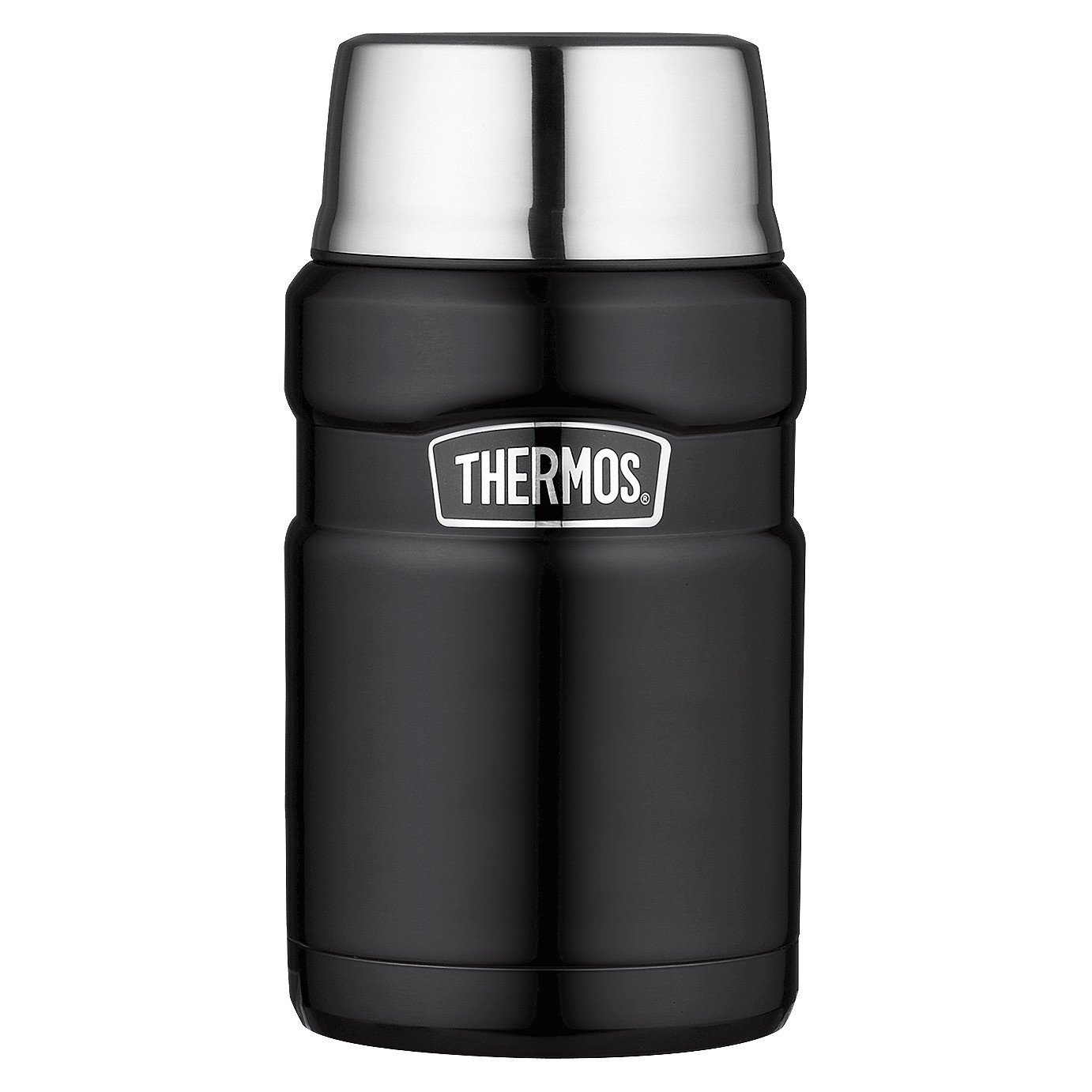 slide 1 of 4, Thermos 24oz Stainless King Food Storage Container - Black, 1 ct