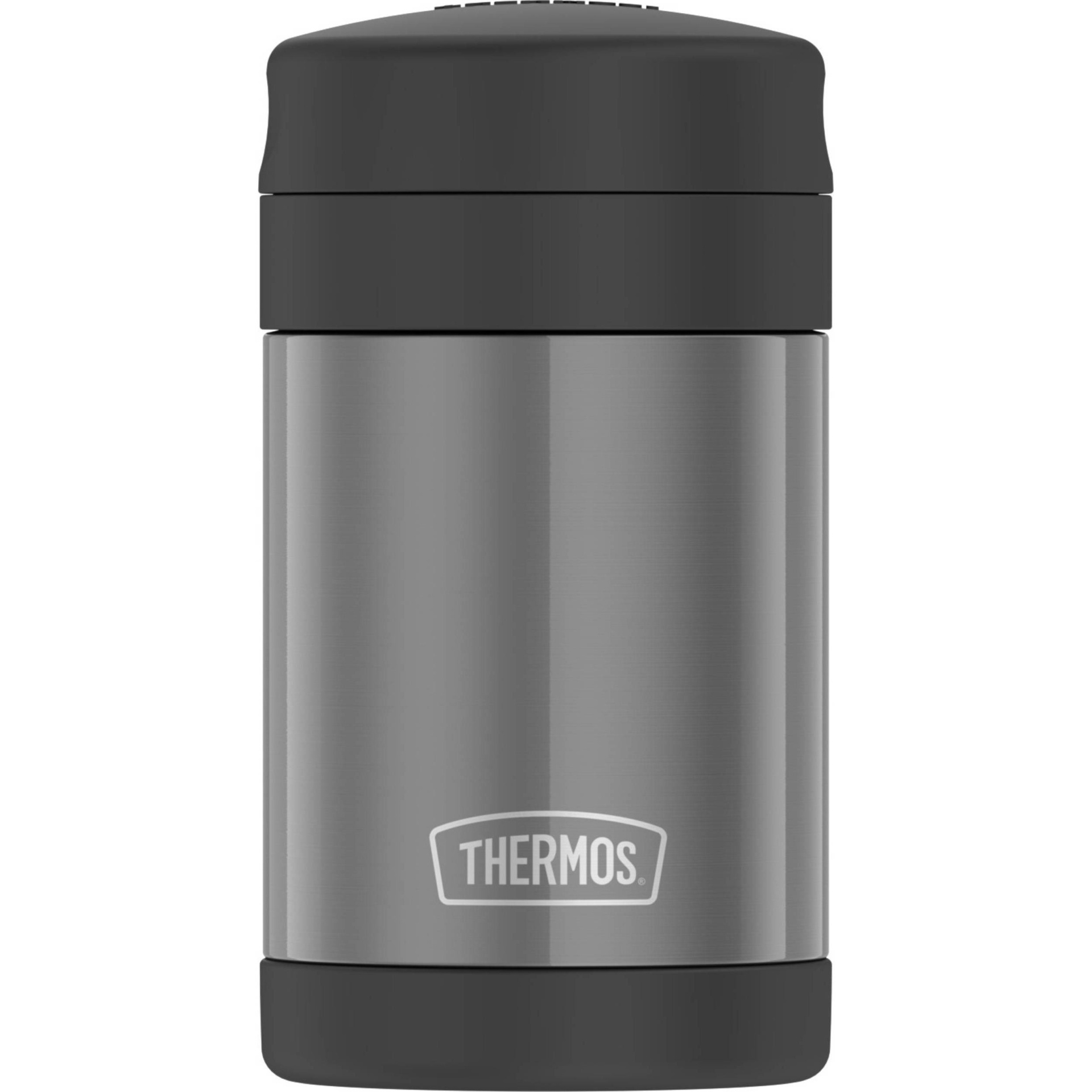 slide 1 of 1, Thermos Stainless Food Jar With Spoon - Smoke, 16 oz