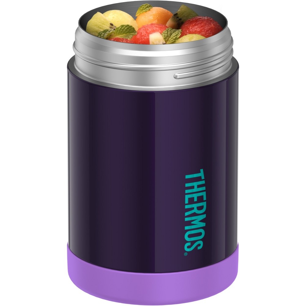 slide 2 of 4, Thermos Food Jar with Spoon Purple, 16 oz