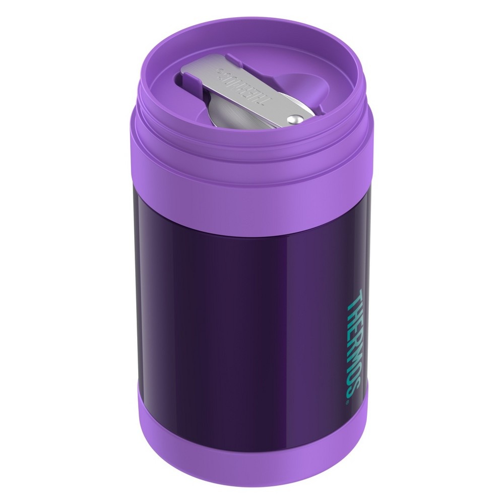 slide 3 of 4, Thermos Food Jar with Spoon Purple, 16 oz