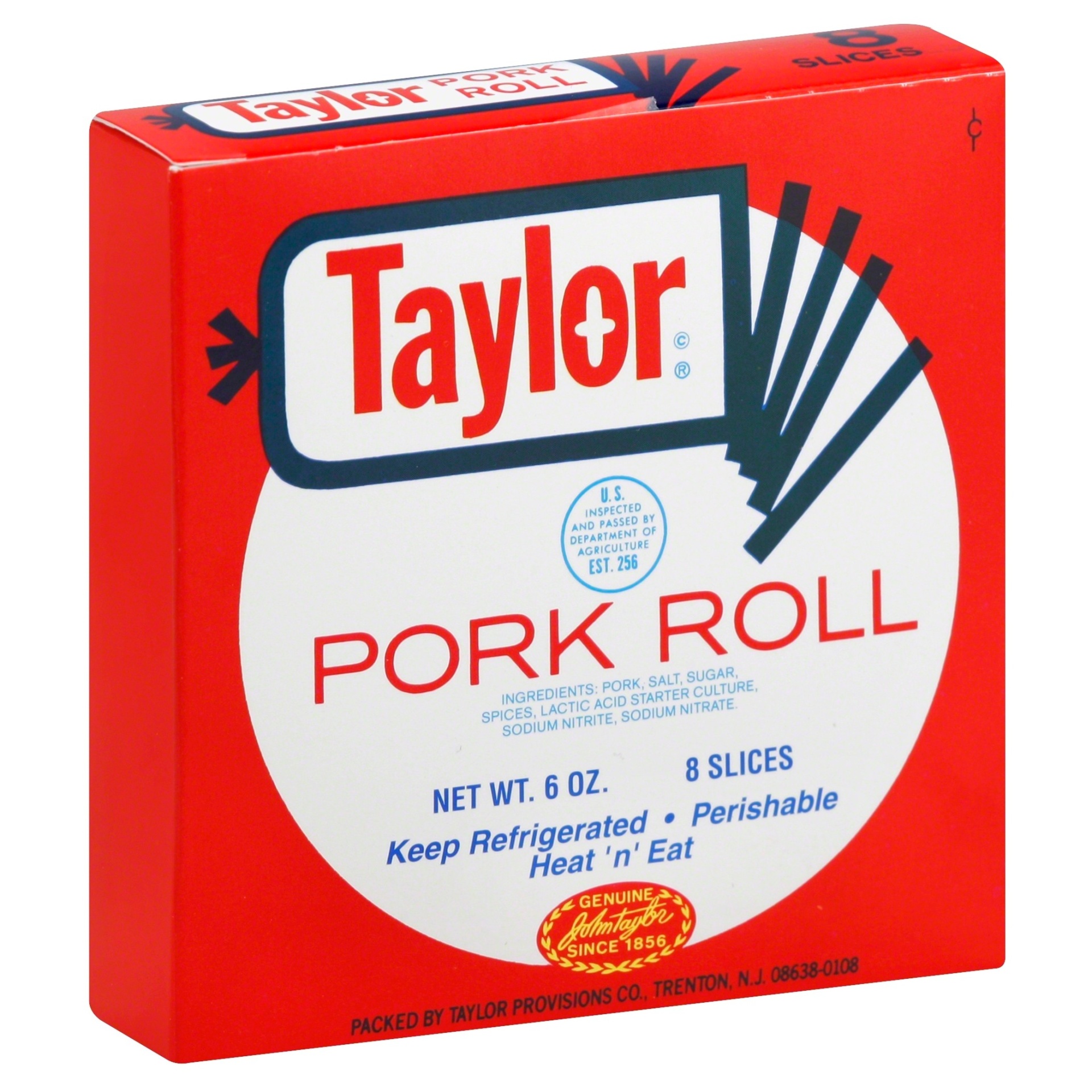 slide 1 of 1, Taylor Pork Roll Thin Sliced, 6 oz