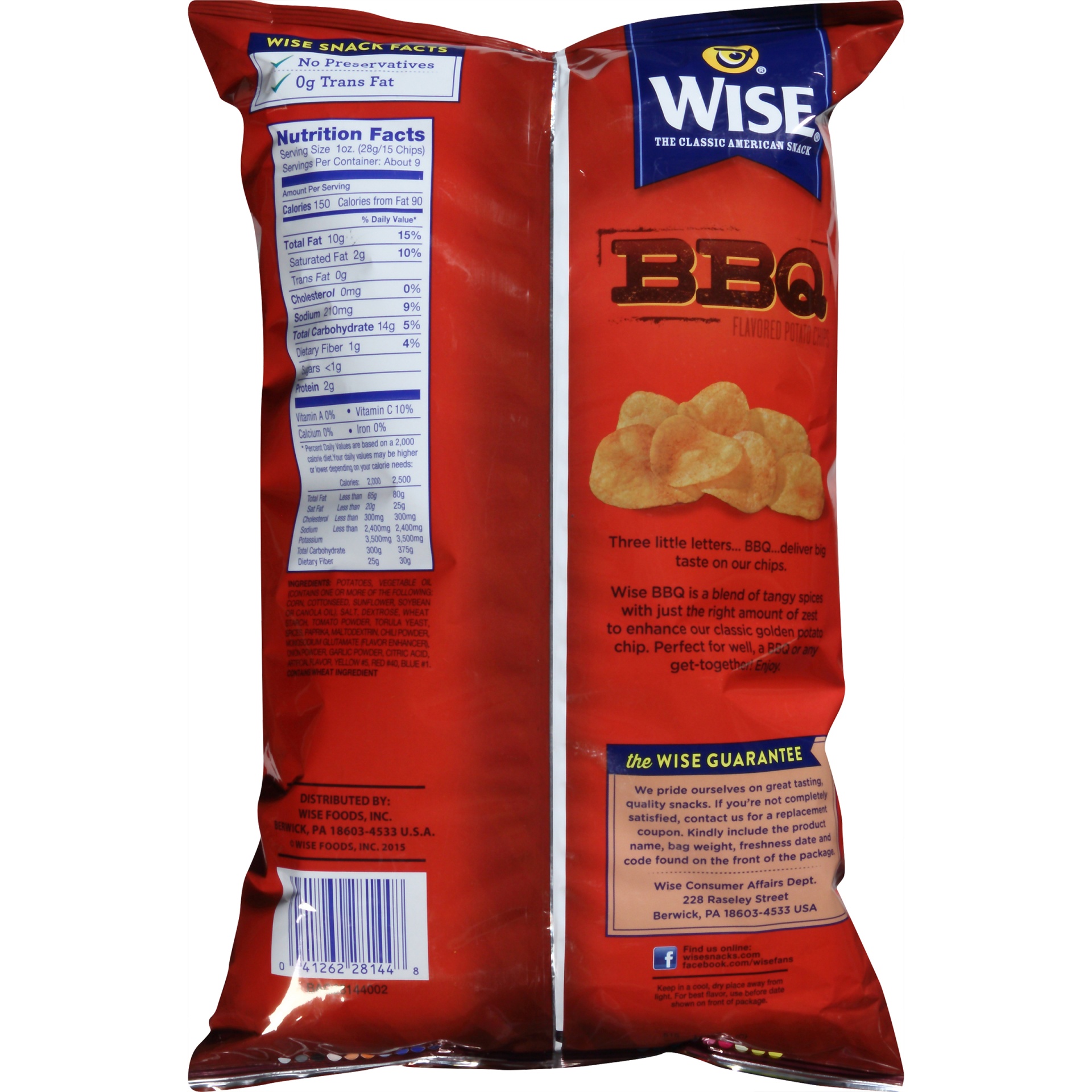 slide 4 of 6, Wise BBQ Potato Chips, 8.75 oz