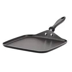 Farberware Reliance 11" Square Aluminum Nonstick Griddle Black: Flat Pan, Pancake & Grill Pan, Dishwasher & Oven Safe