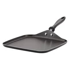 Farberware Reliance 11" Square Aluminum Nonstick Griddle Black: Flat Pan, Pancake & Grill Pan, Dishwasher & Oven Safe