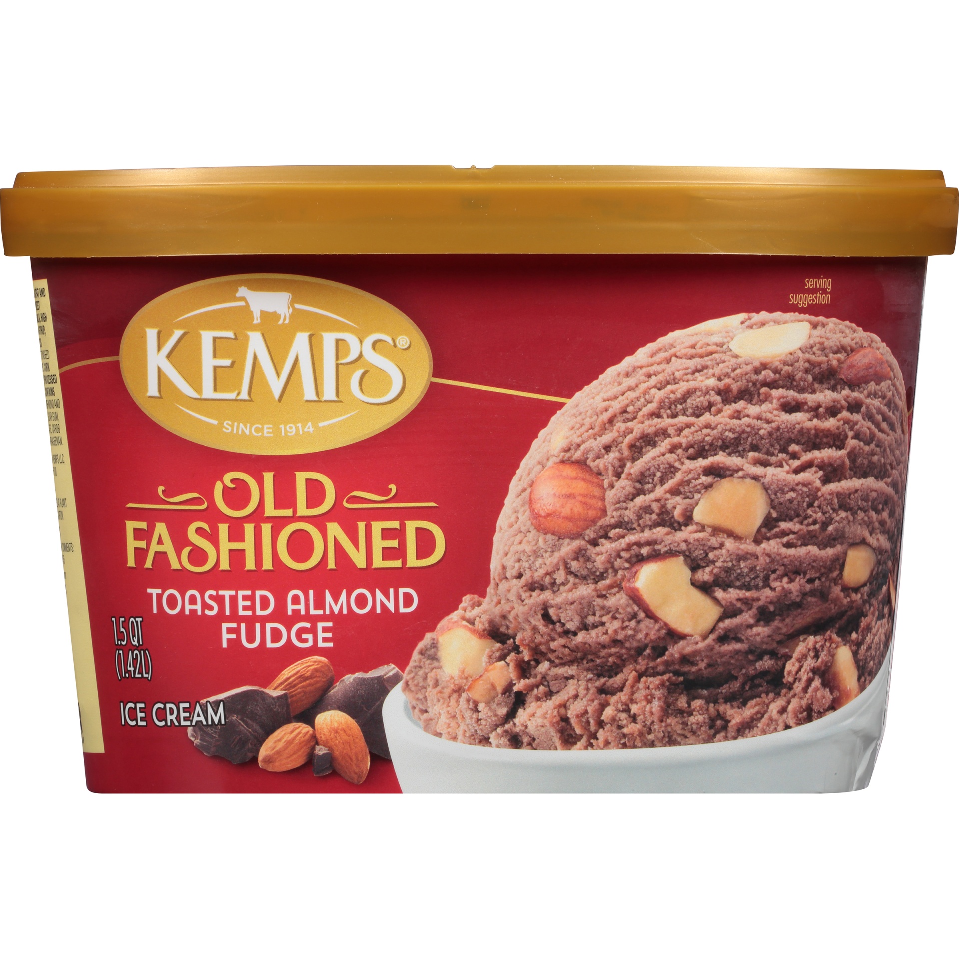 Kemps Old Fashioned Toasted Almond Fudge Ice Cream 48 oz | Shipt