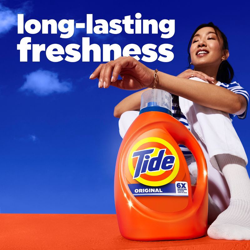 slide 13 of 15, Tide Original HE Deep Cleaning Concentrated Liquid Laundry Detergent Soap 64 Loads - 80 fl oz, 80 fl oz