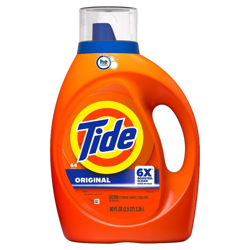 slide 14 of 15, Tide Original HE Deep Cleaning Concentrated Liquid Laundry Detergent Soap 64 Loads - 80 fl oz, 80 fl oz