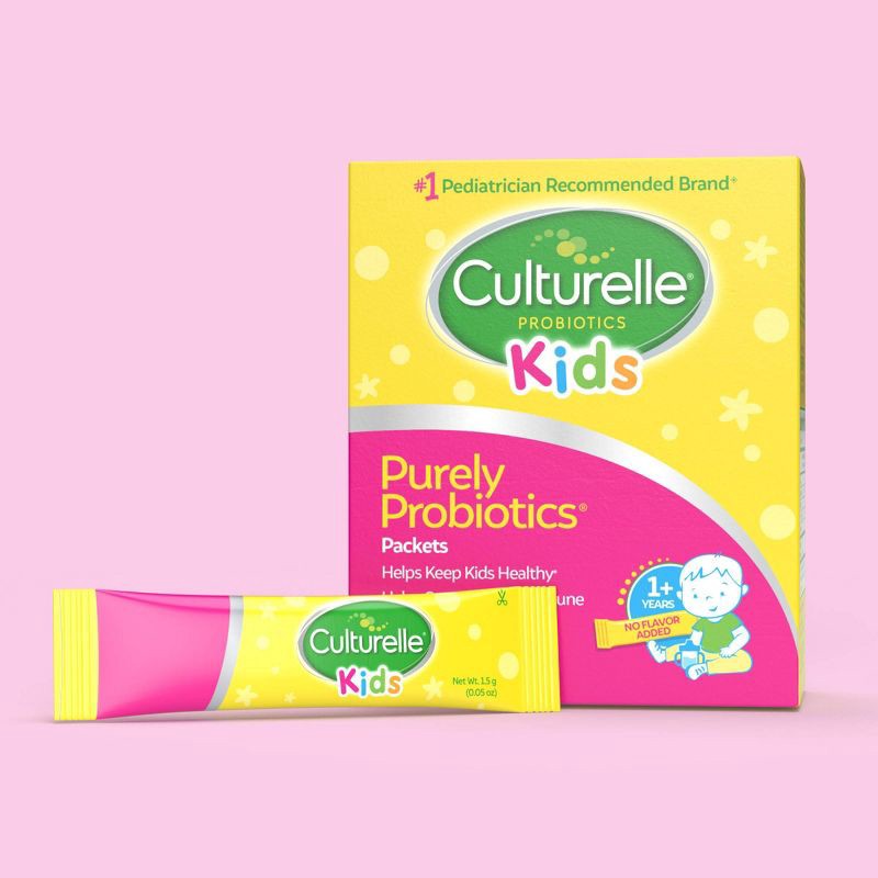 slide 2 of 8, Culturelle Kids Daily Probiotic Packets for Healthy Immune and Digestive System - 1.5oz/30ct, 1.5 oz, 30 ct