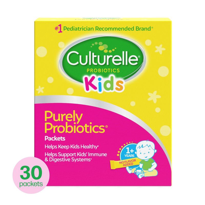 slide 1 of 8, Culturelle Kids Daily Probiotic Packets for Healthy Immune and Digestive System - 1.5oz/30ct, 1.5 oz, 30 ct