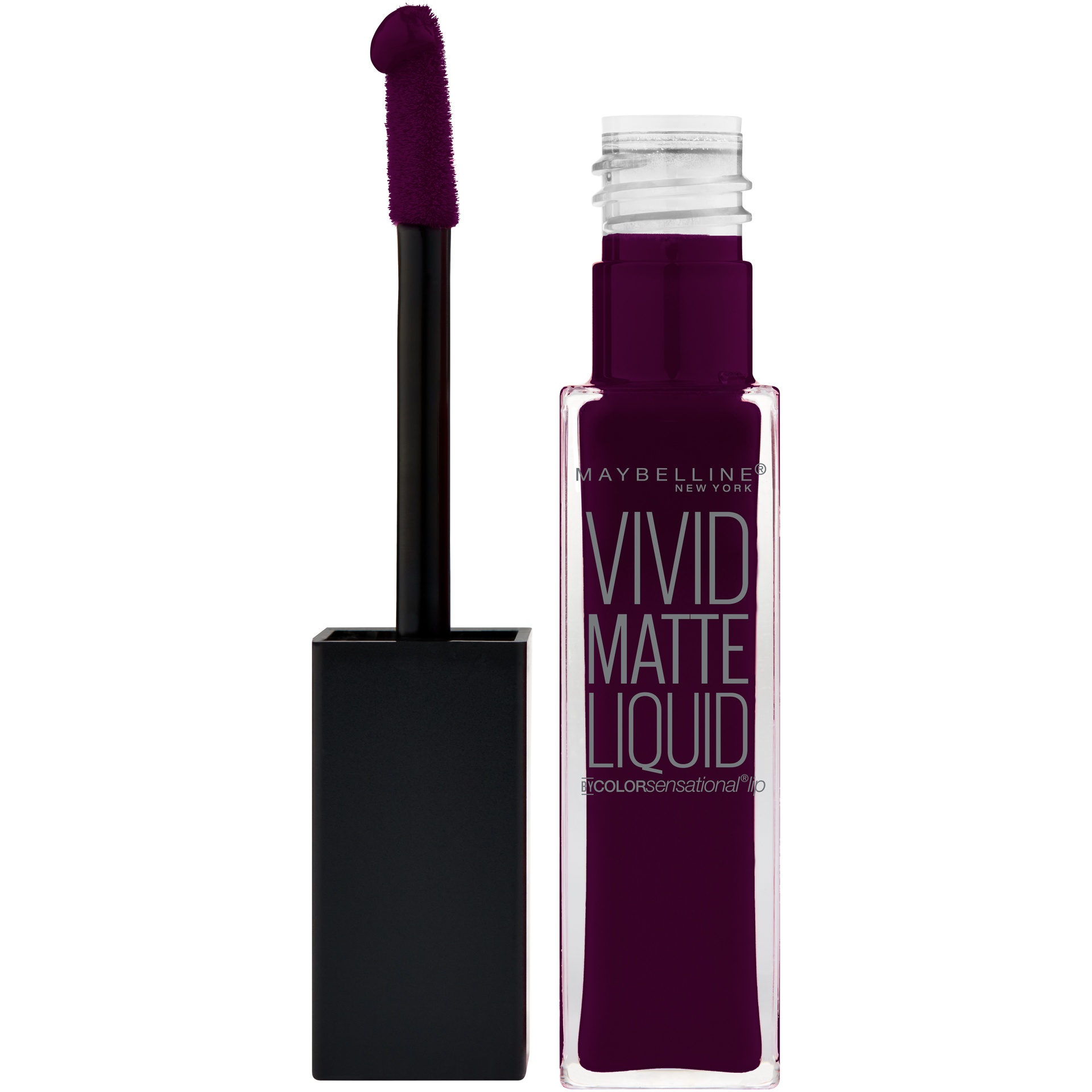 slide 2 of 5, Maybelline Color Sensational Vivid Matte Liquid Lip Color - 50 Possessed Plum, 0.2 oz