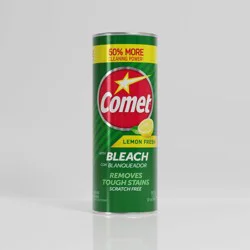 Comet Lemon Fresh Disinfectant Cleanser with Bleach - 21oz
