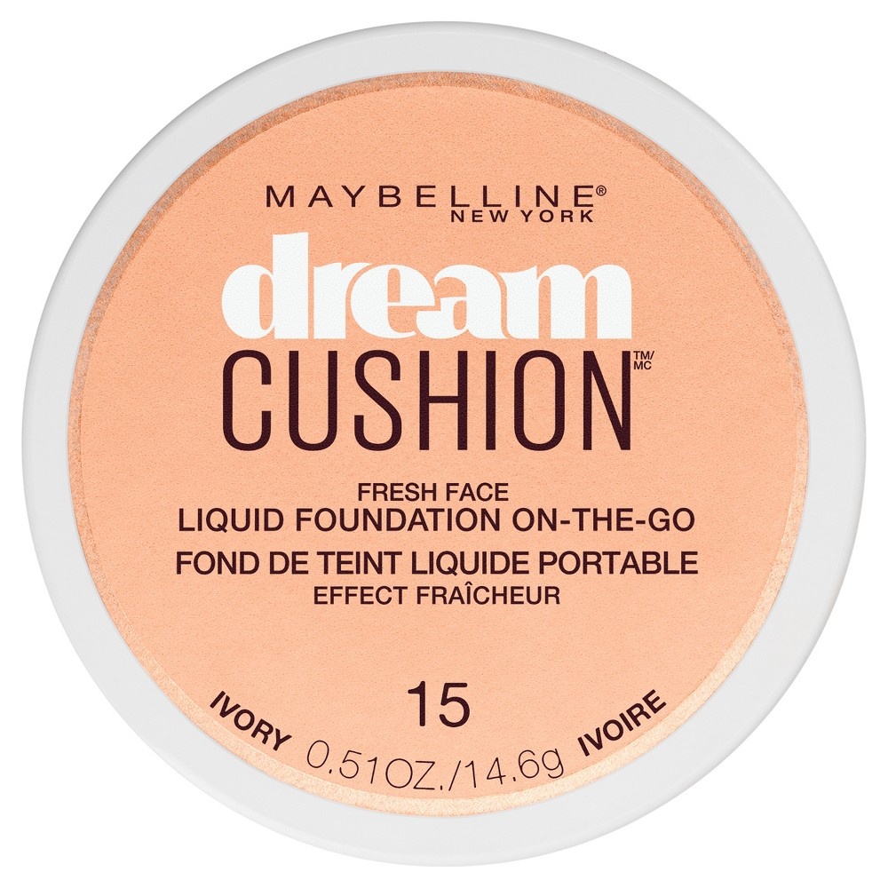 slide 4 of 4, Maybelline Dream Cushion Foundation 15 Ivory, 0.51 fl oz