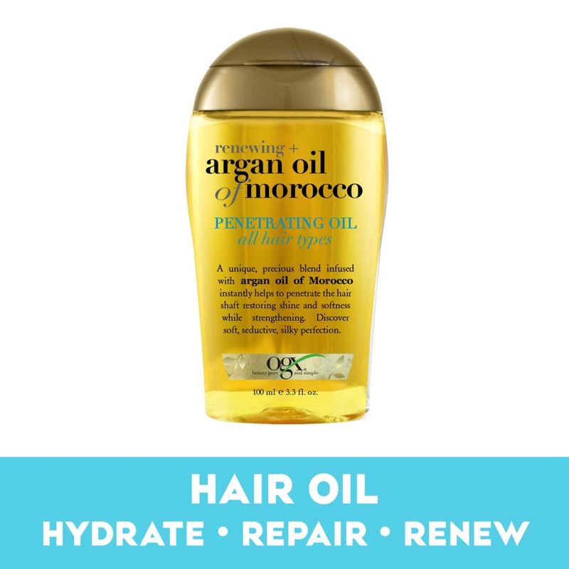 slide 3 of 7, OGX Renewing + Argan Oil of Morocco Penetrating Hair Oil Treatment - 3.3 fl oz, 3.3 fl oz
