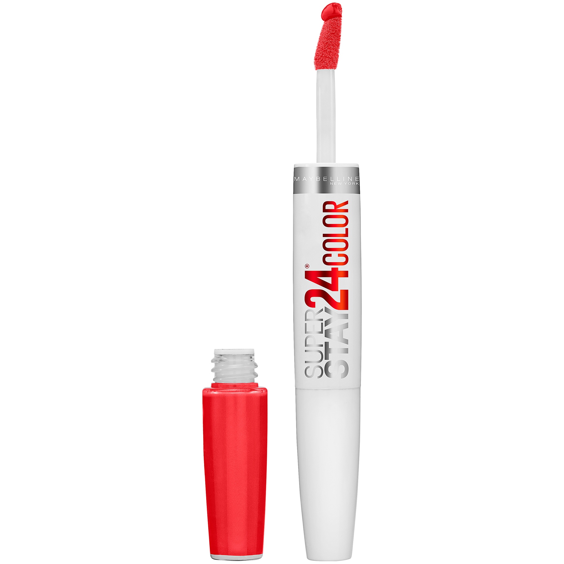 slide 2 of 2, Maybelline Super Stay 24 Power on Lip Color Steady Red-Y, 0.78 fl oz