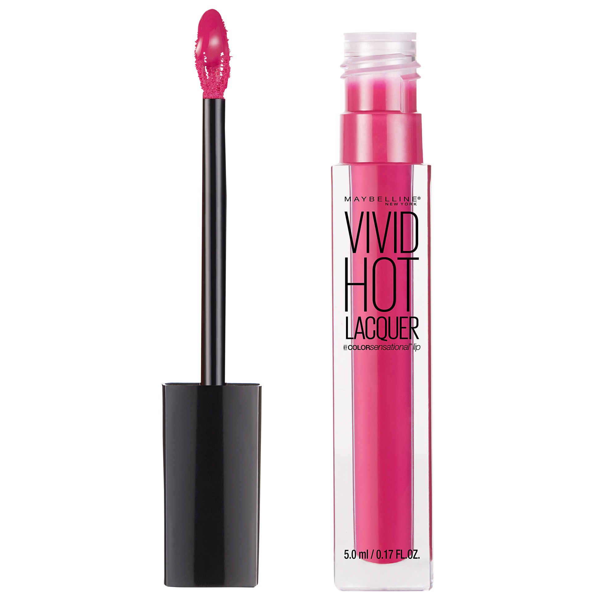 slide 2 of 2, Maybelline Color Sensational Vivid Hot Lacquers Lip Color Sassy, 0.17 oz