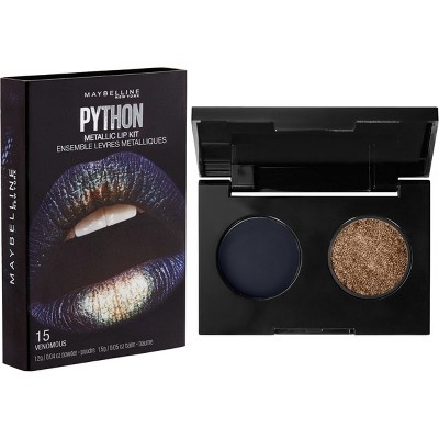 slide 1 of 6, Maybelline Lip Studio Python Metallic Lip Kit 15 Venomous, 0.09 oz