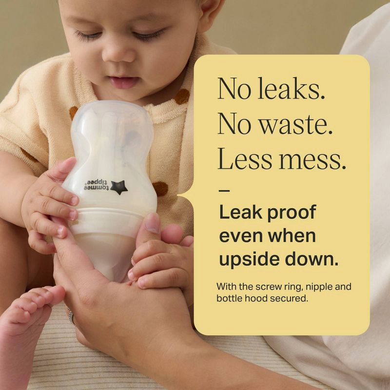 slide 5 of 9, Tommee Tippee Natural Start Slow-Flow Breast-Like Nipple Anti-Colic Baby Bottle - 5oz/3pk, 3 ct; 5 oz