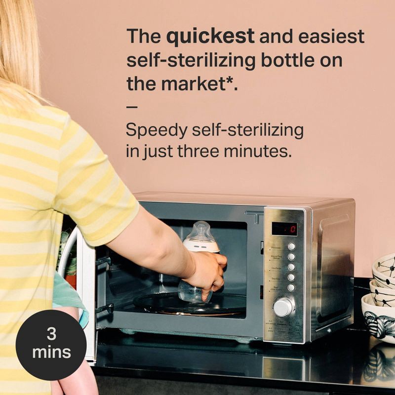 slide 7 of 9, Tommee Tippee Natural Start Slow-Flow Breast-Like Nipple Anti-Colic Baby Bottle - 5oz/3pk, 3 ct; 5 oz